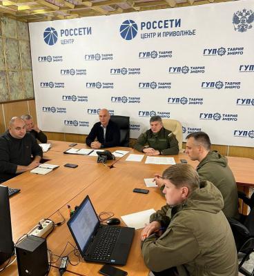 В Мелитополе прошёл специальный оперативный Штаб по работе энергетиков в условиях военного положения